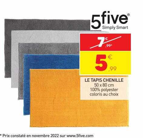 le tapis chenille 5five simply smart
