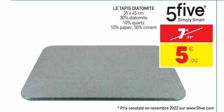 le tapis diatomite 5 five simply smart