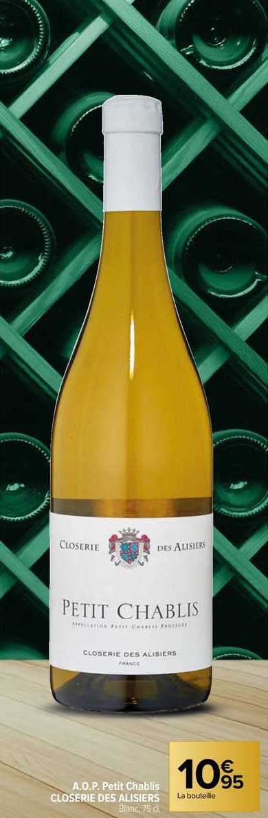 a.o.p. petit chablis closerie des alisiers