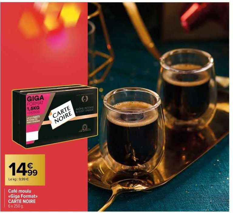 Café Moulu «giga Format» Carte Noire