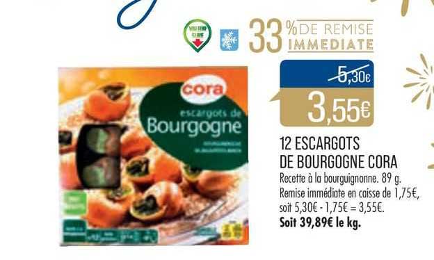 12 Escargots De Bourgogne Cora