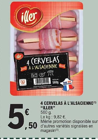 4 cervelas à l'alsacienne iller