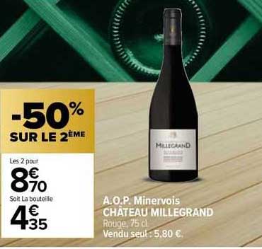 a.o.p. minervois château millegrand