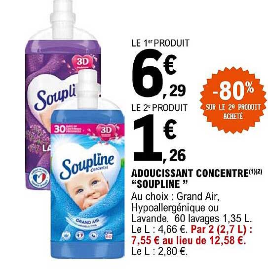 Adoucissant Concentré "soupline"