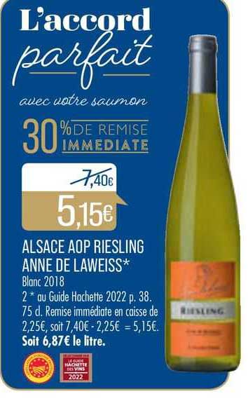 alsace aop riesling anne de laweiss