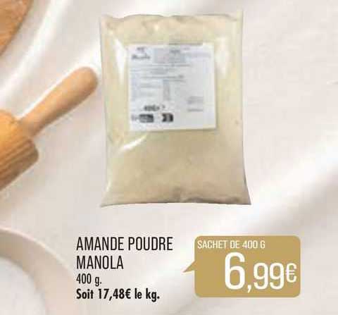 amande poudre manola