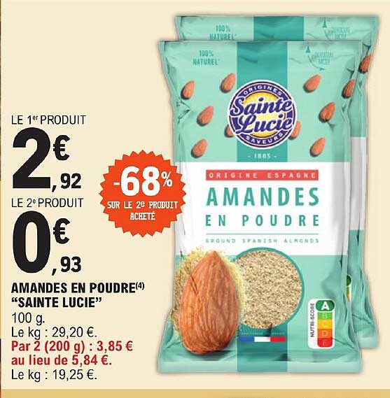 amandes en poudre "sainte lucie"