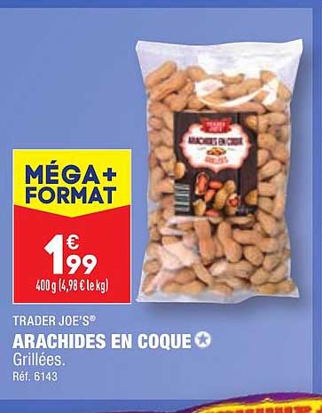 arachides en coque trader joe's