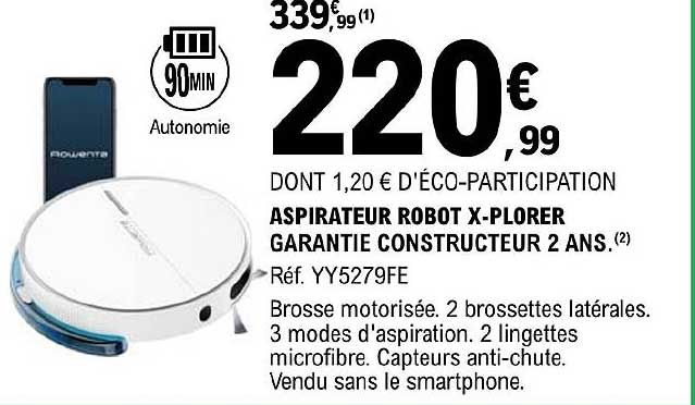 aspirateur robot x-plorer