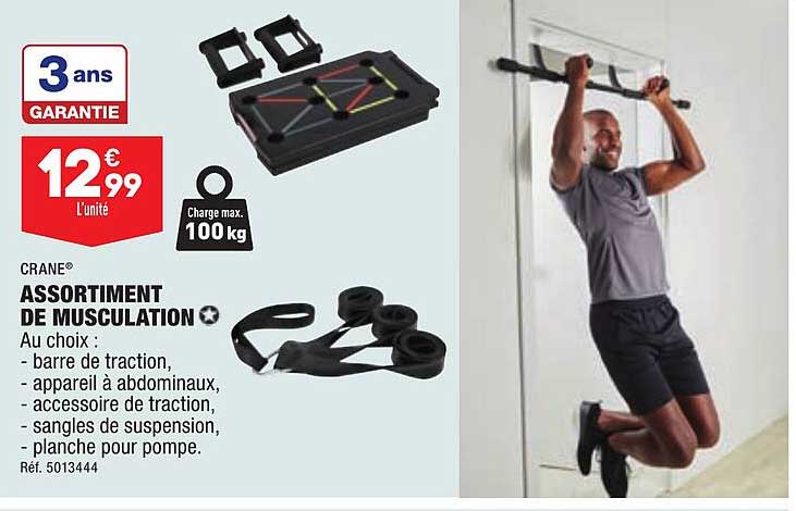 assortiment de musculation crane