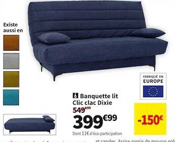 banquette lit clic clac dixie