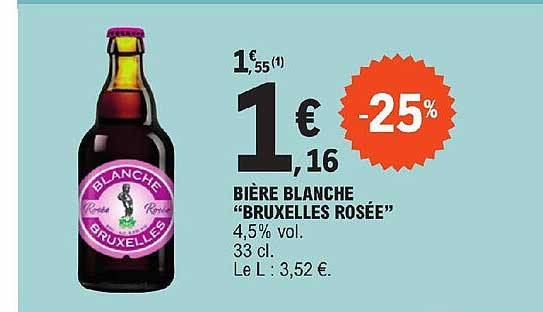 bière blanche "bruxelles rosée"