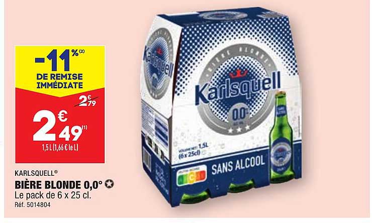 Bière Blonde 0,0° Karlsquell