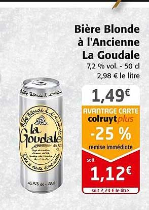 Bière Blonde à L'ancienne La Goudale