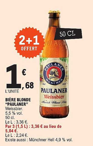 Bière Blonde Paulaner
