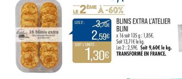 blinis extra l'atelier blini
