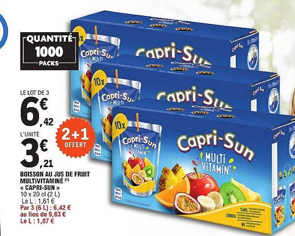 Boisson Au Jus De Fruits Multivitaminé «capri-sun»