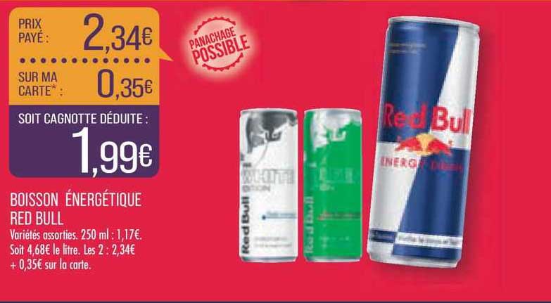 boisson énergétique red bull