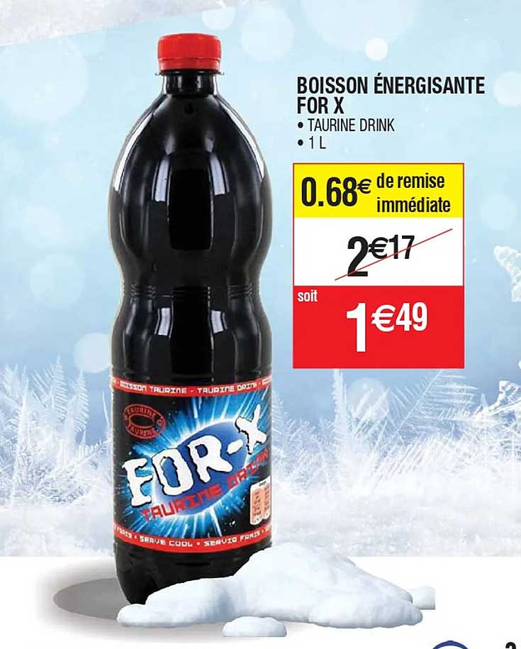 boisson énergisante for x