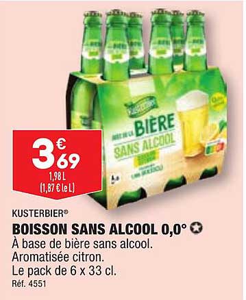 Boisson Sans Alcool 0,0° Kusterbier