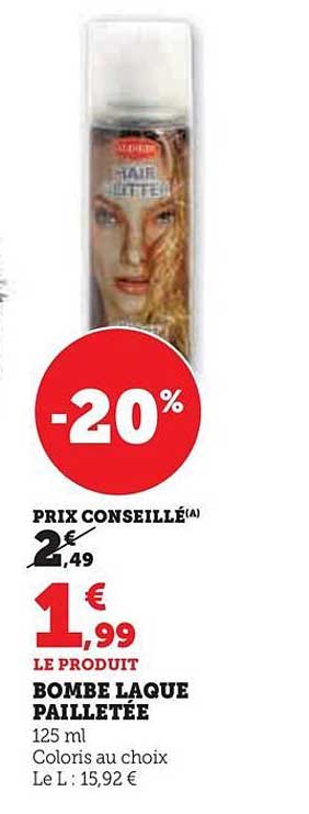 bombe laque pailletée