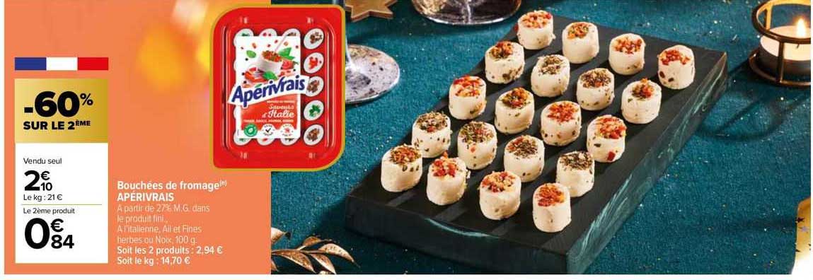 Bouchées De Fromage Apérivrais