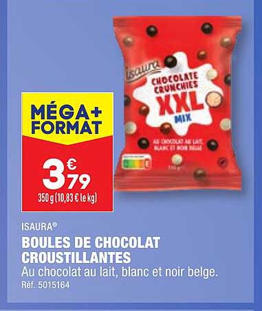 boules de chocolat croustillantes isaura