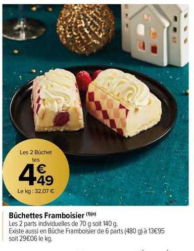 Bûchettes Framboisier