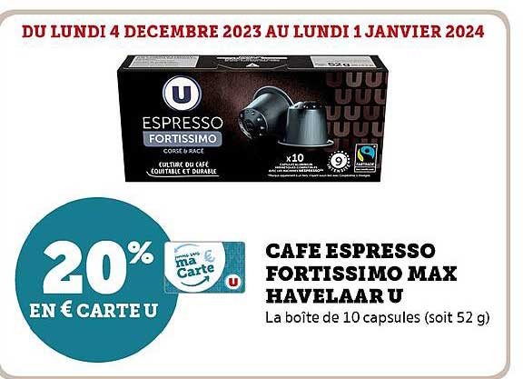 café espresso fortissimo max havelaar u