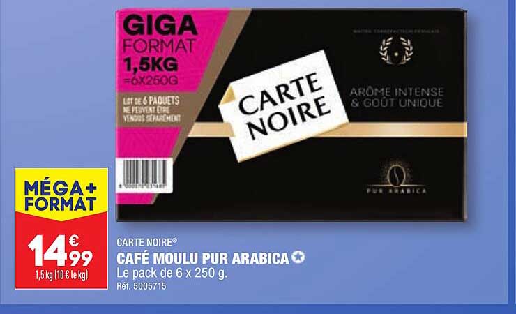 Café Moulu Pur Arabica Carte Noire