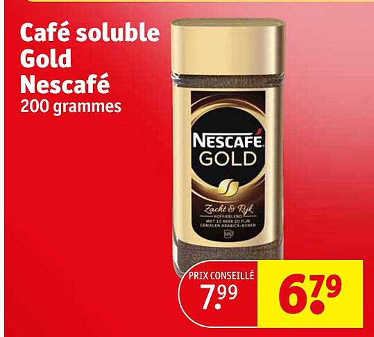 café soluble gold nescafé 200 grammes