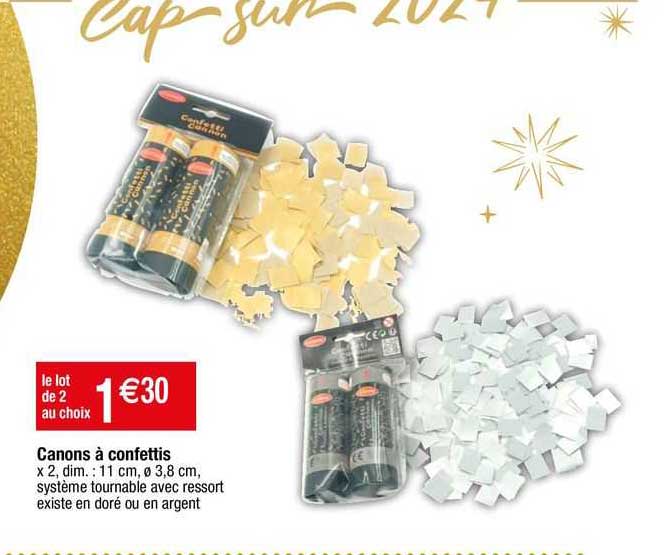 canons à confettis