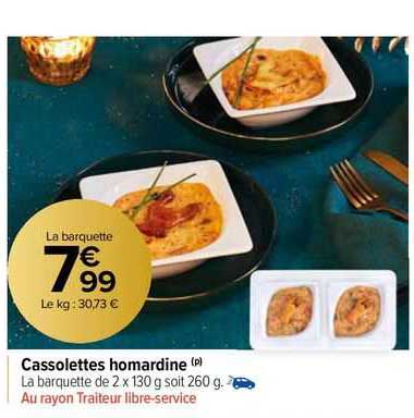 cassolettes homardine