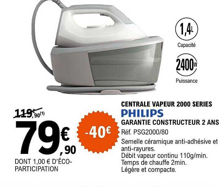 centrale vapeur 2000 séries philips