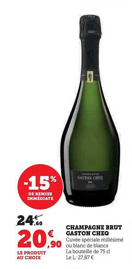 champagne brut gaston cheq