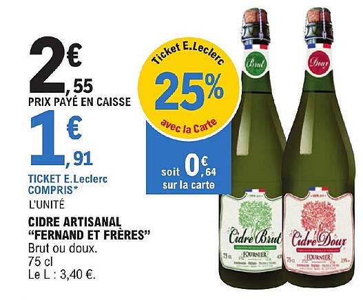 cidre artisanal "fernand et frères"