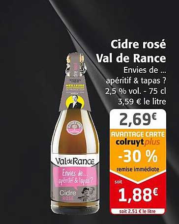 cidre rosé val de rance
