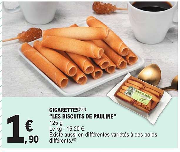 Cigarettes "les Biscuits De Pauline"