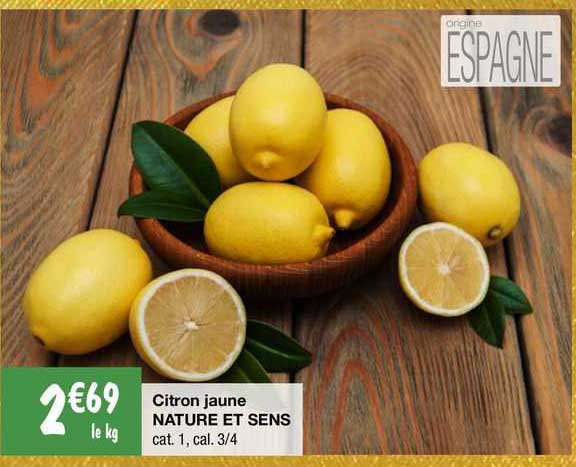 citron jaune nature et sens