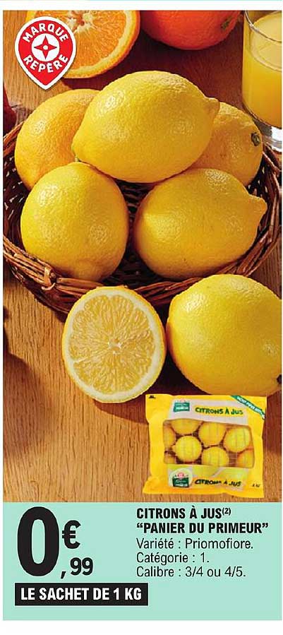 Citrons à Jus "panier Du Primeur"