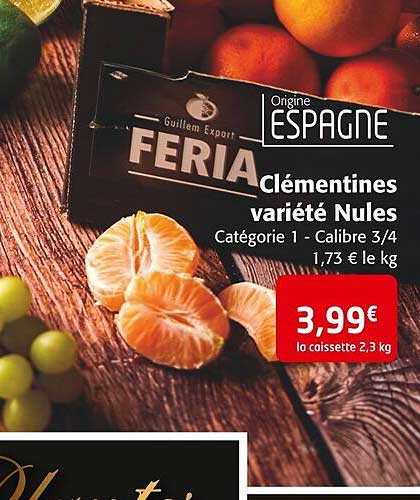 clémentines variété nules