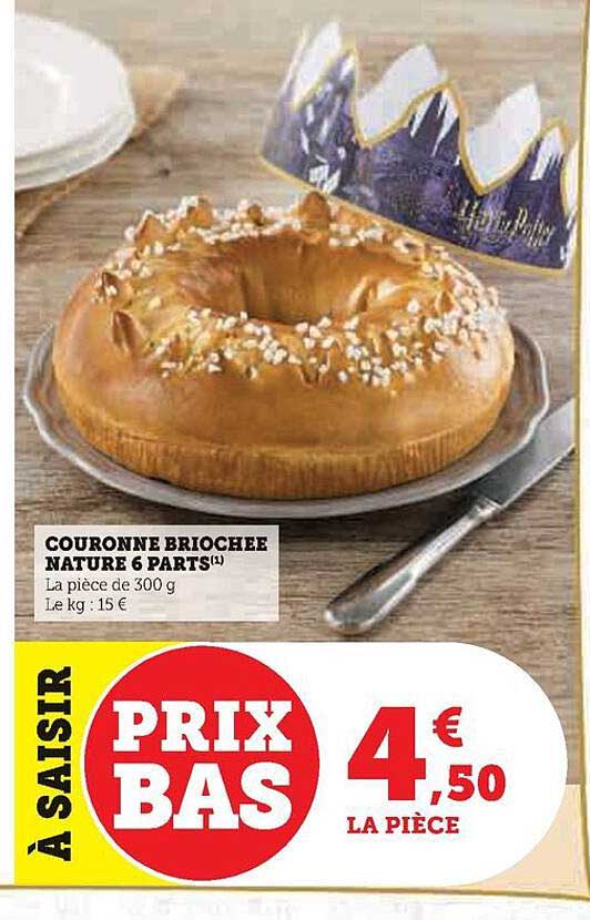 couronne briochee nature  6 parts