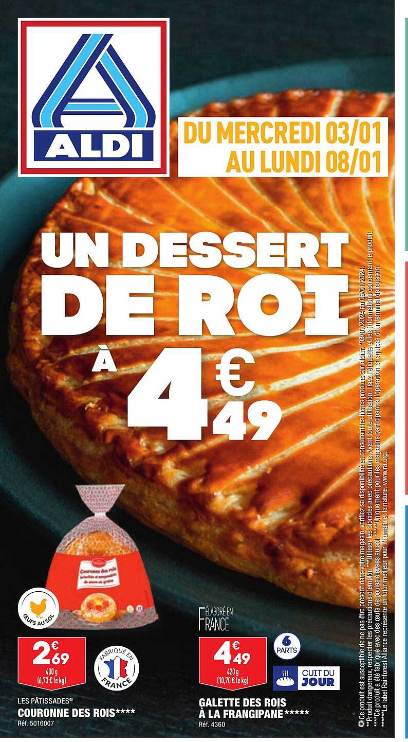 couronne des rois les pâtissades, galette des rois à la frangipane