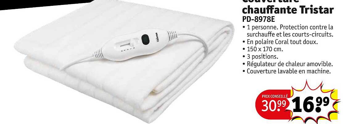 Couverture Chauffante Tristar Pd-8978e