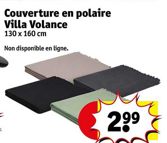 couverture en polaire villa volance 130 x 160 cm