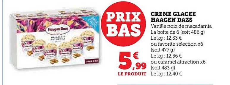 crème glacée häagen dazs