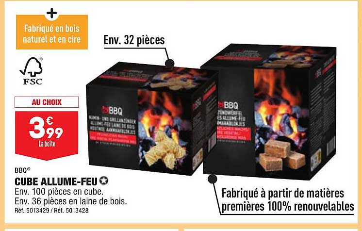 cube allume-feu bbq