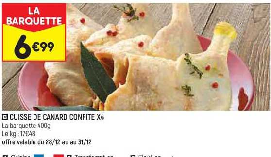 cuisse de canard confite x4