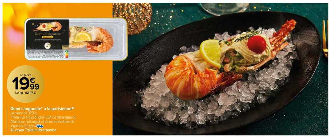 demi langouste à la parisienne