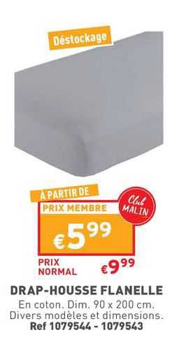drap-housse flanelle